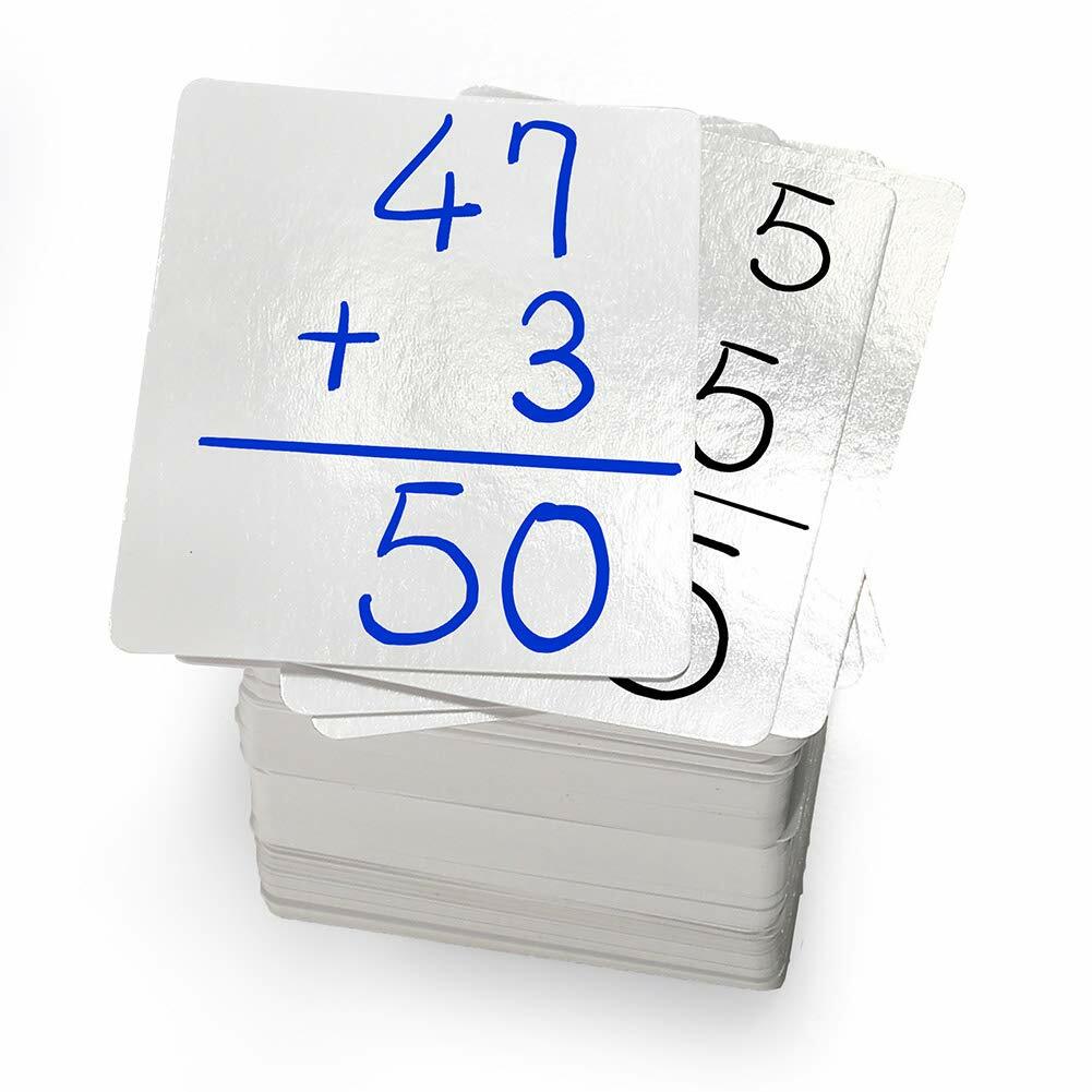 180x Dry Erase Index Cards Blank Playing Cards Note Cards School Work Learning