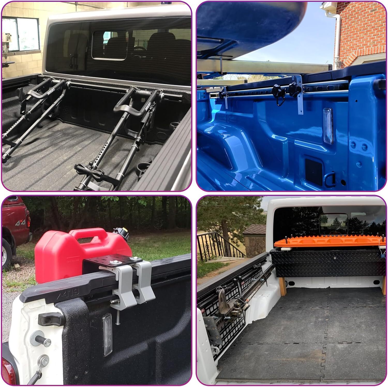 Fit for Jeep Gladiator Trail Rail System Compatible with 2020-2023 Gladiator Bed