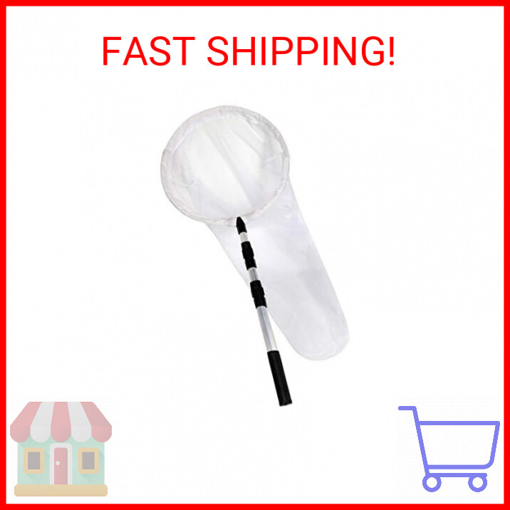 RESTCLOUD Large Insect and Butterfly Net Bug Catching Net Bird Net with 14″ Ring