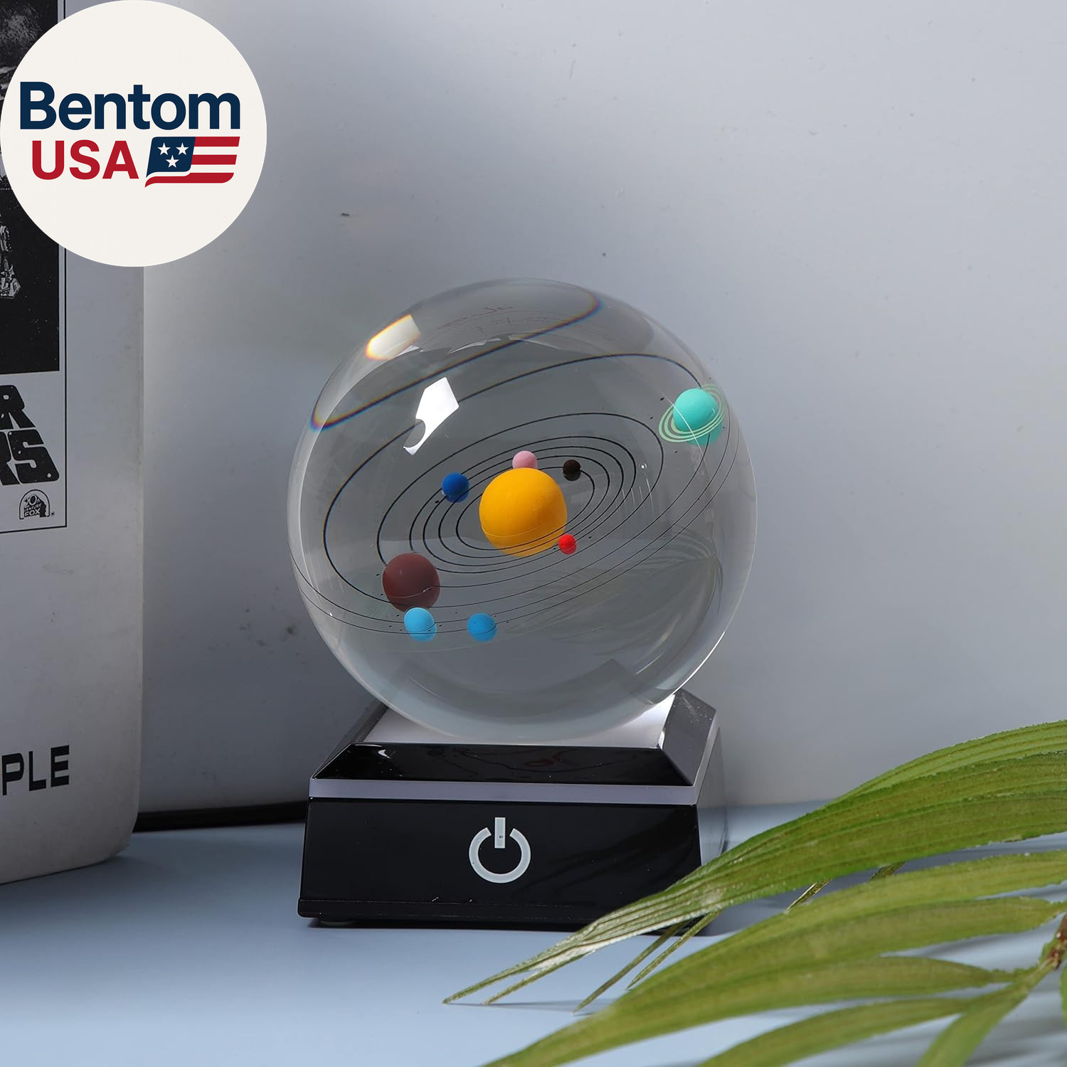 3D Solar System Model Crystal Ball 80Mm 3.15Inch – Outer Space Astronomy Gifts R