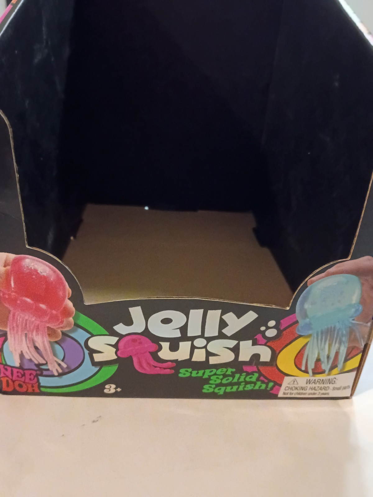 Needoh Jelly squish Jellyfish Case Display Storage Box Only
