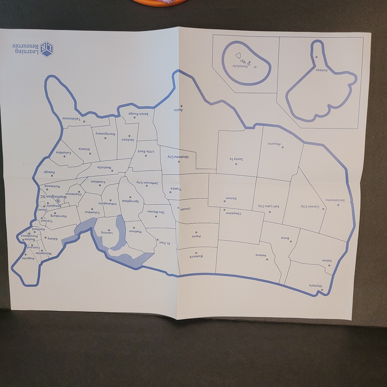 Learning Resources Magnetic US Map Puzzle Fun Geography for Kids United States