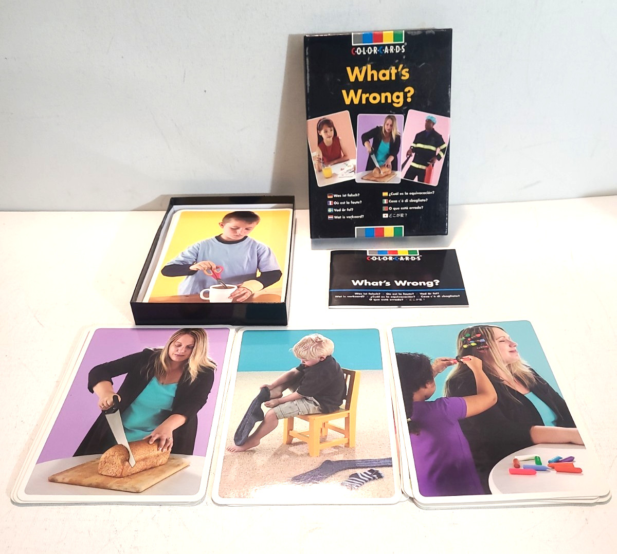 2007 Color Cards What’s Wrong? Educational Therapy Picture Card Game EXCELLENT