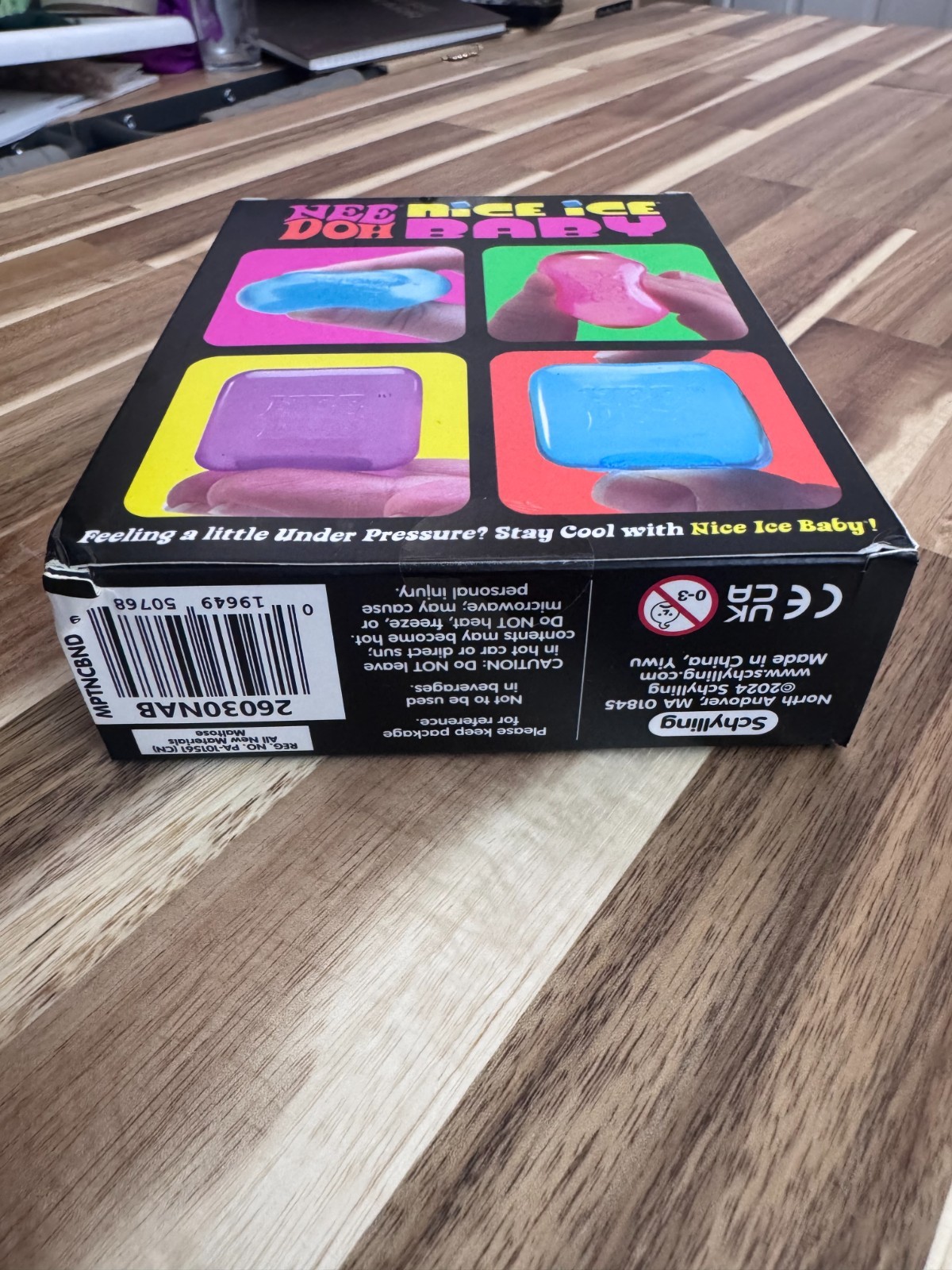 Schylling NeeDoh Nice Ice Baby 4 Pack Mini Nice Cube Squishy Toy New