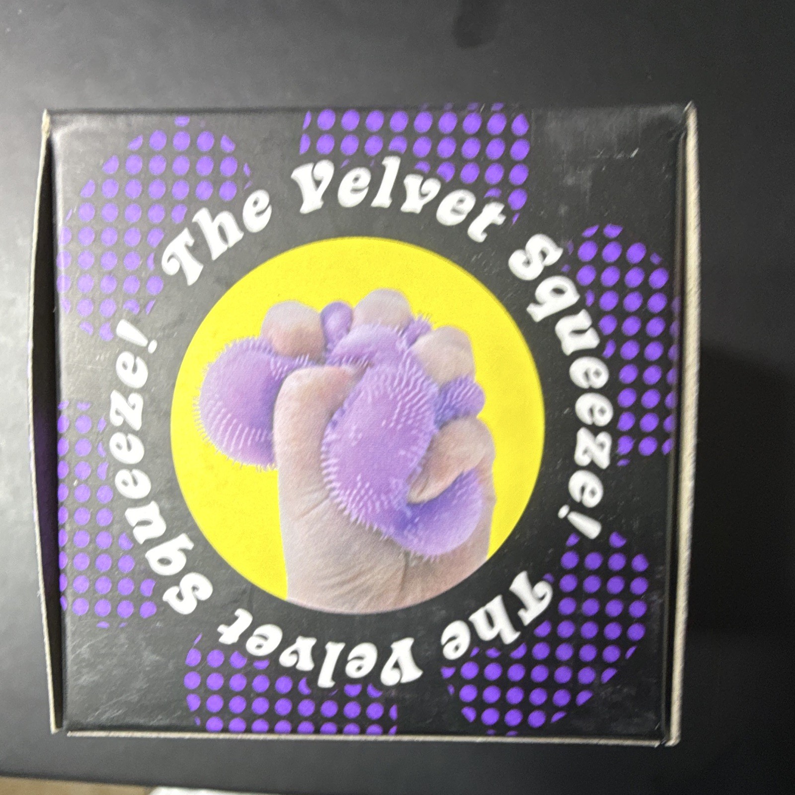 Nee Doh Fuzz Ball Flower Power Velvet Squeeze Toy Purple Age 3+ 3-4 Years