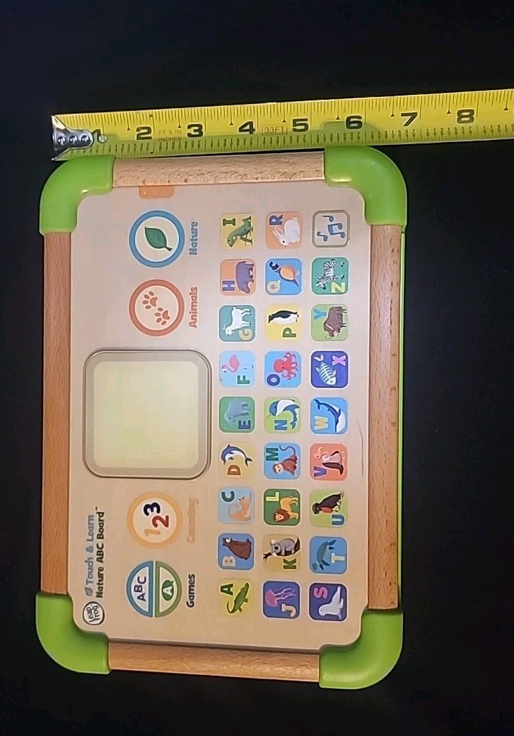 LeapFrog Touch & Learn Nature ABC Board Wooden “Tablet” & LED Screen Games &More