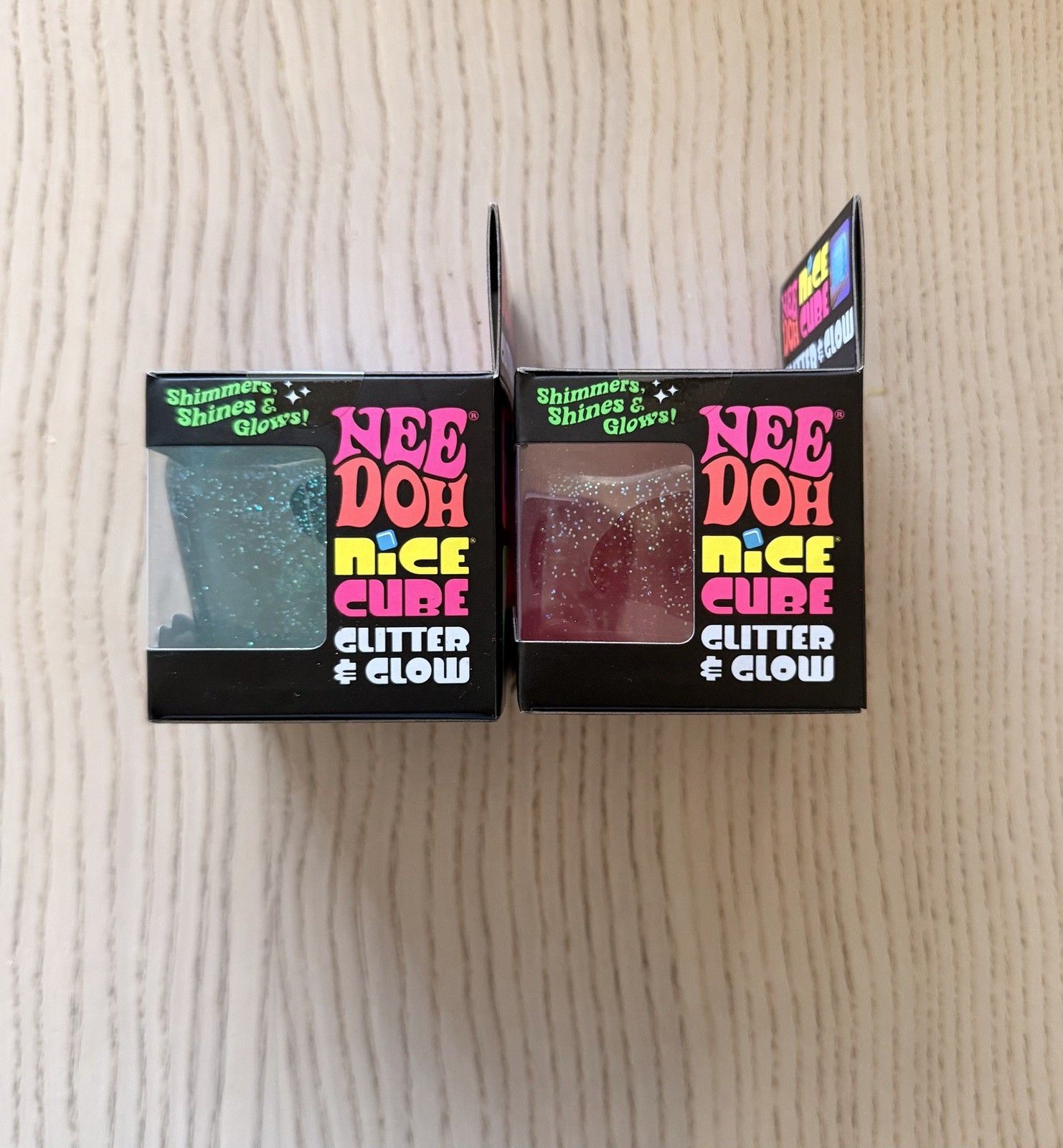 Needoh Nice Cube Glitter And Glow *FAST SHIPPING*
