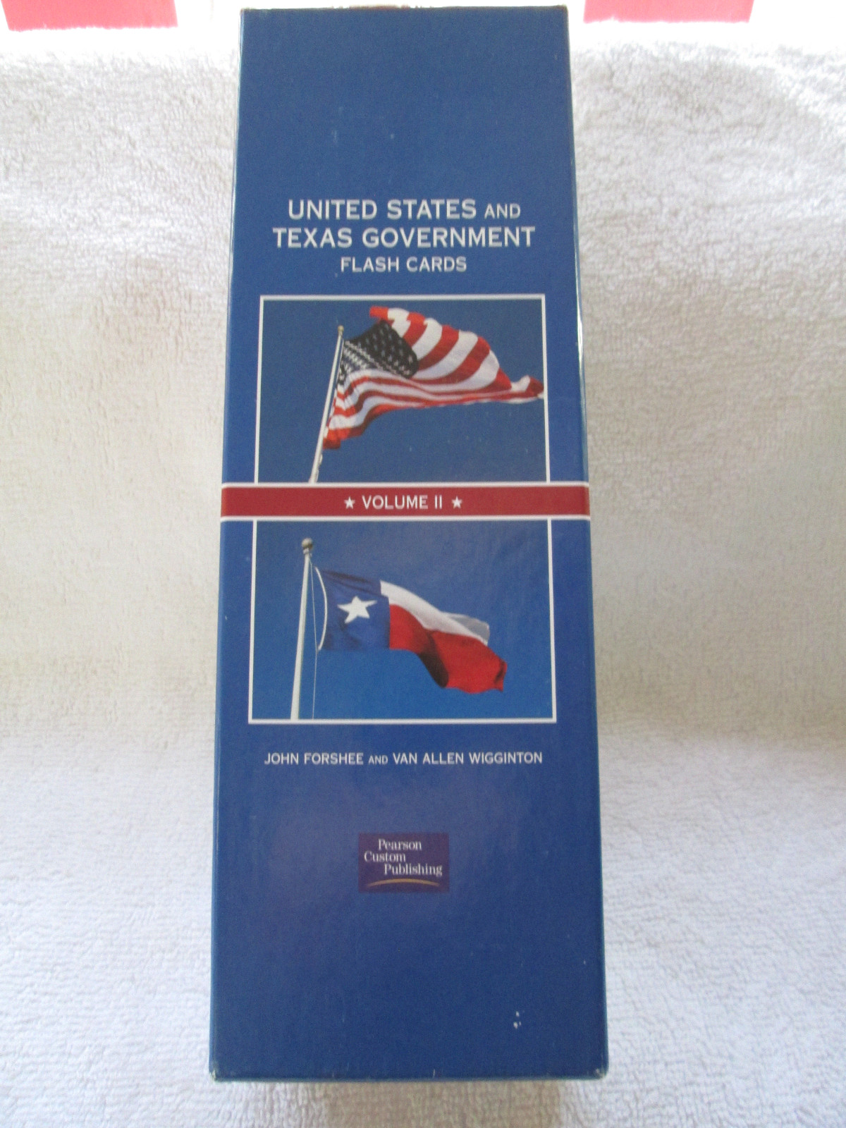United States and Texas Government flash cards, Forshee, Wigginton, Pearson Pub