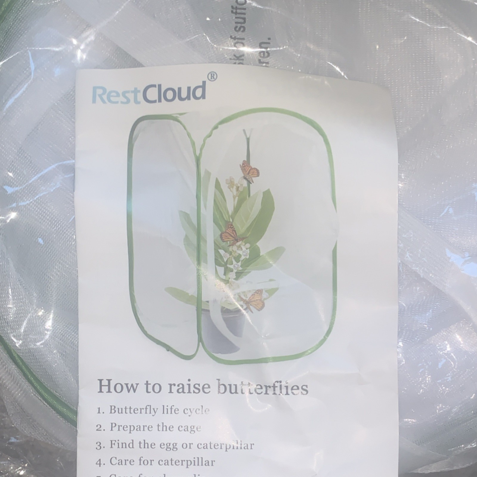 RestCloud Butterfly Habitat Cage Educational Kit for Kids Ages 4-7 8-11 Years