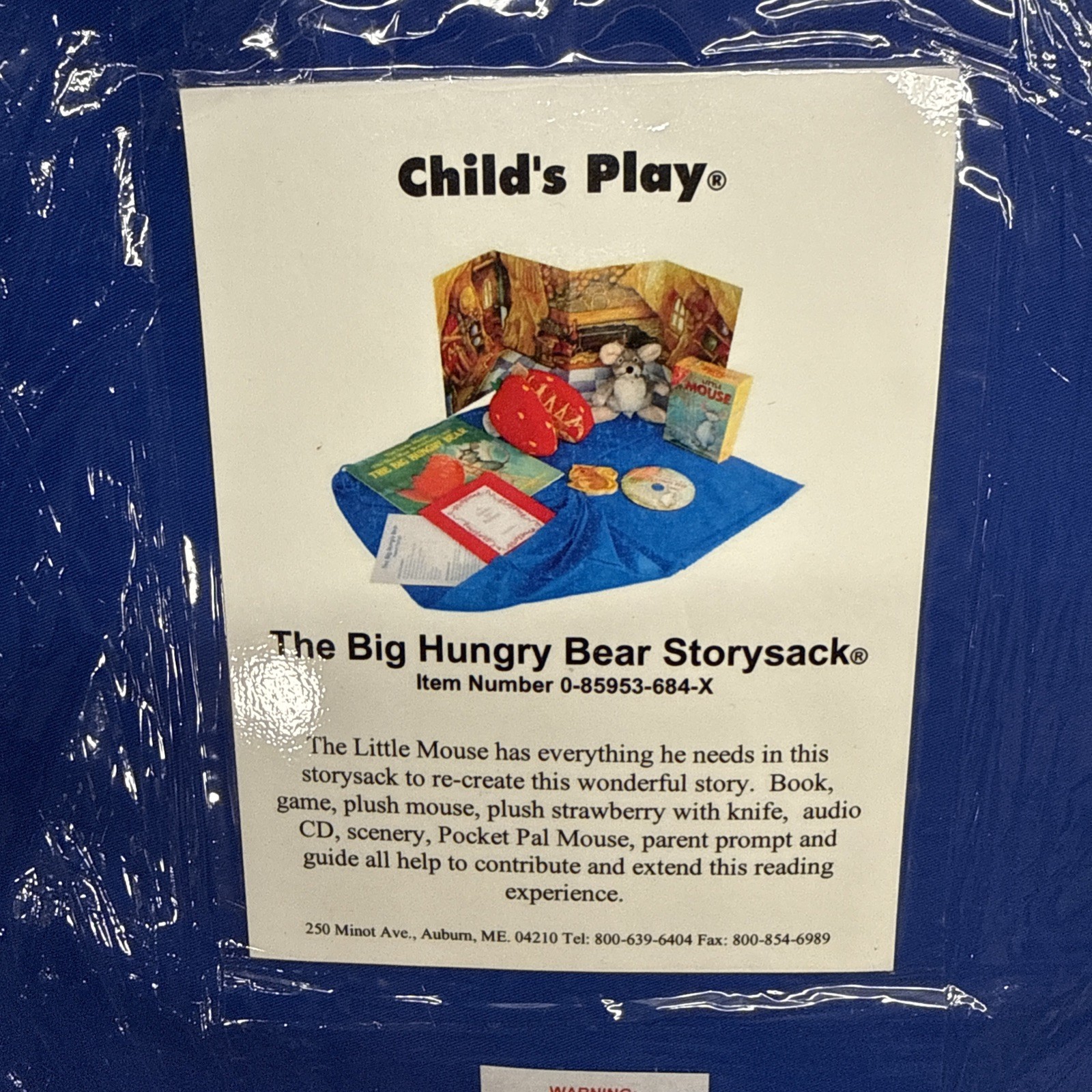 The Big Hungry Bear Storysack Child’s Play New Seal Box