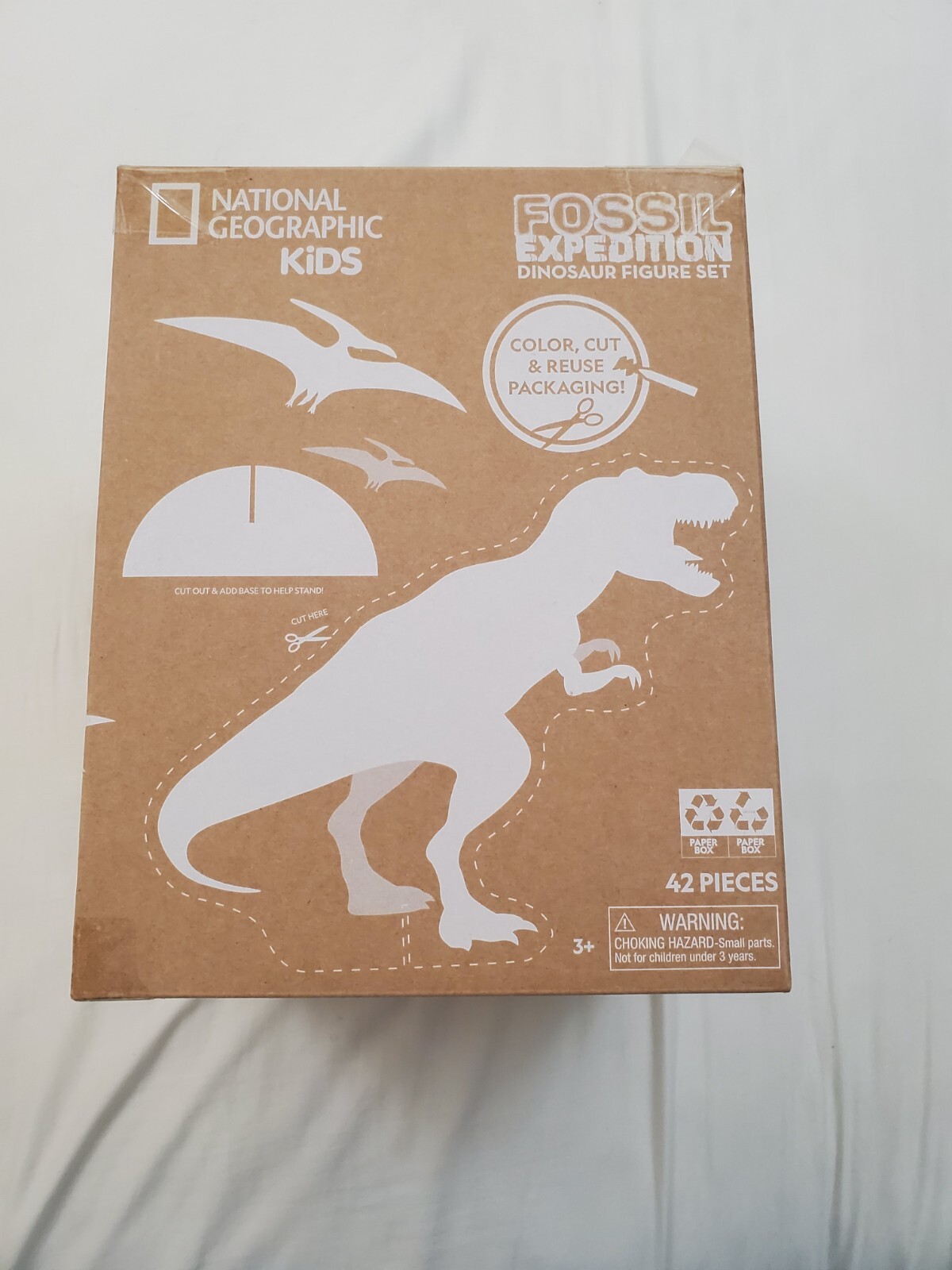 NEW National Geographic Kids Tub of Realistic Dinosaur Toy Figures Educational!
