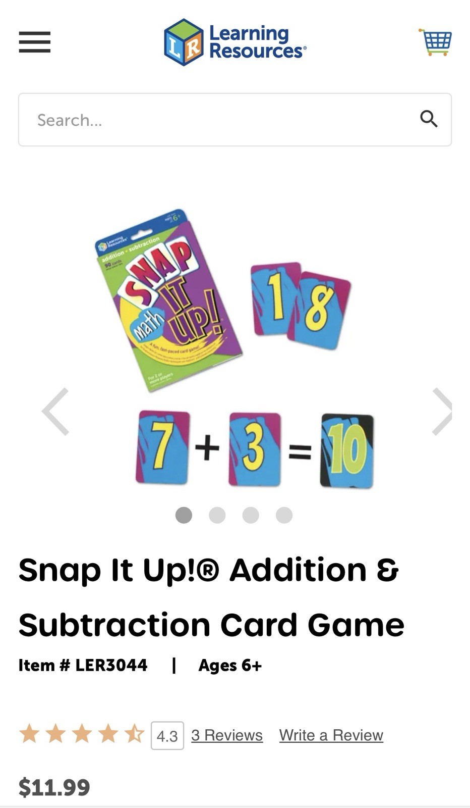 NEW Learning Resources Snap It Up Math & Reading Card Games 2 Pack Phonics