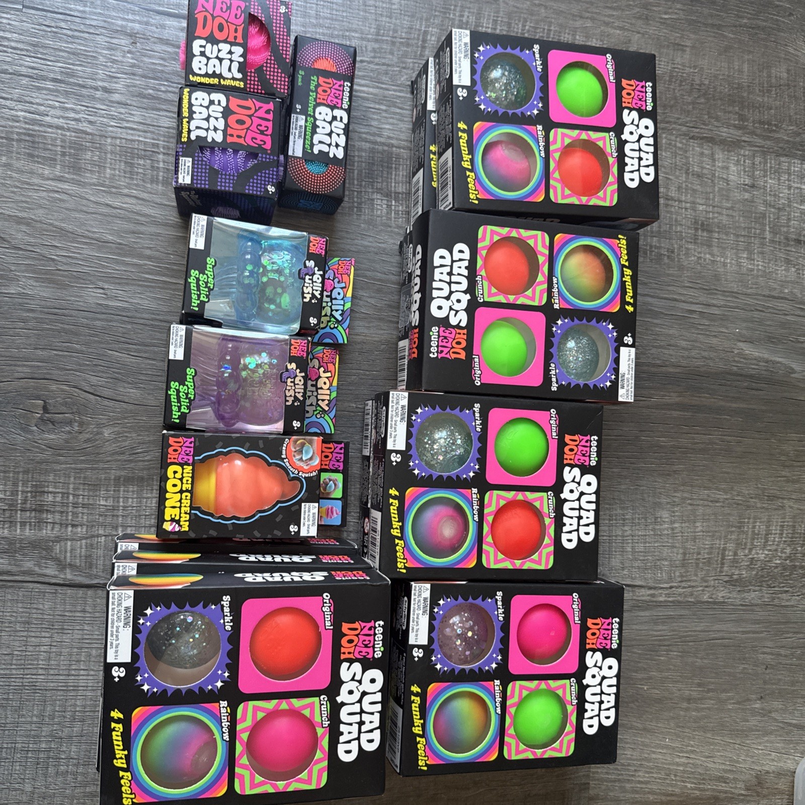 Needoh Jelly Squish Lot 17 Pieces New Sealed