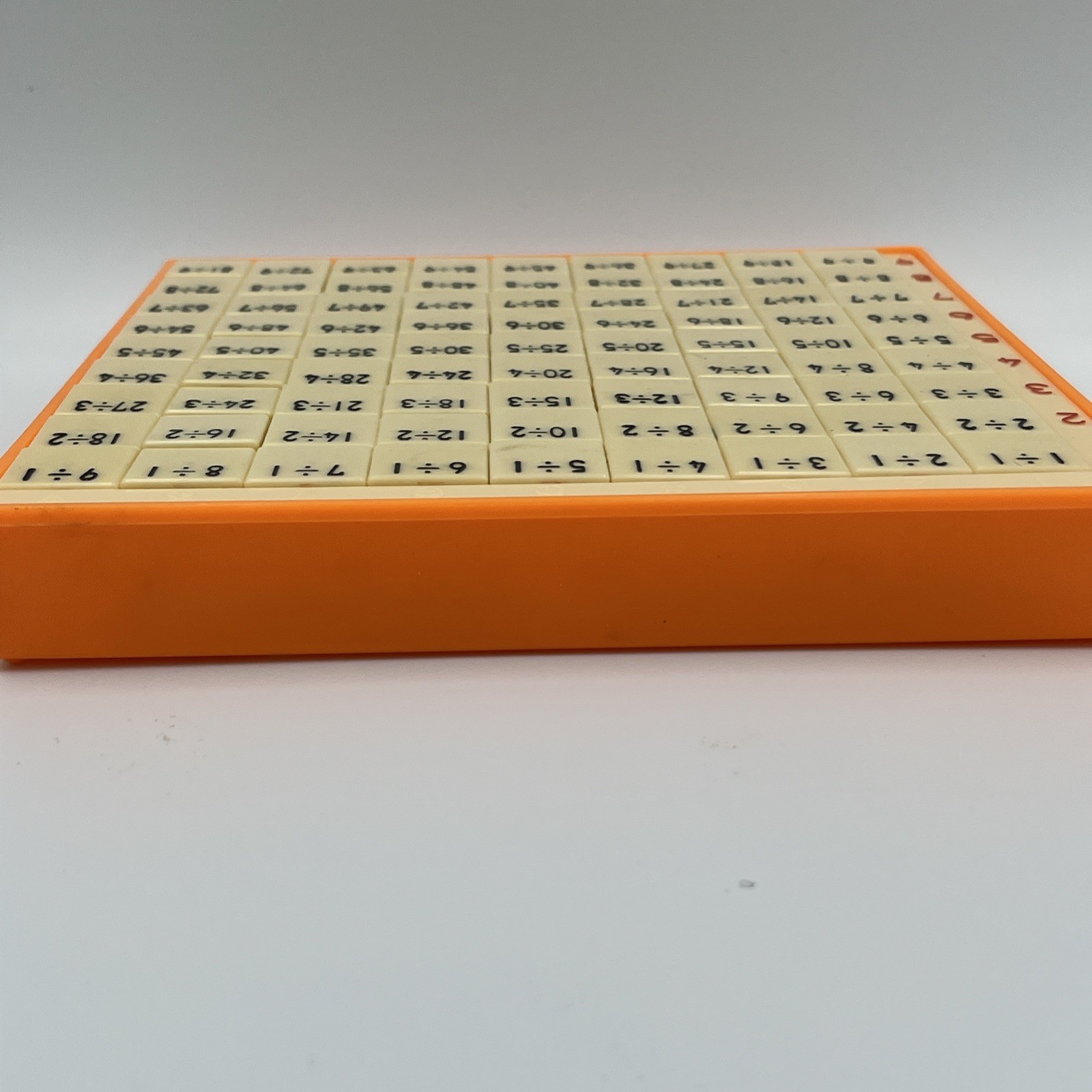 Push Down Tactile Educational Math Learning Toy Master Co Division Japan Orange