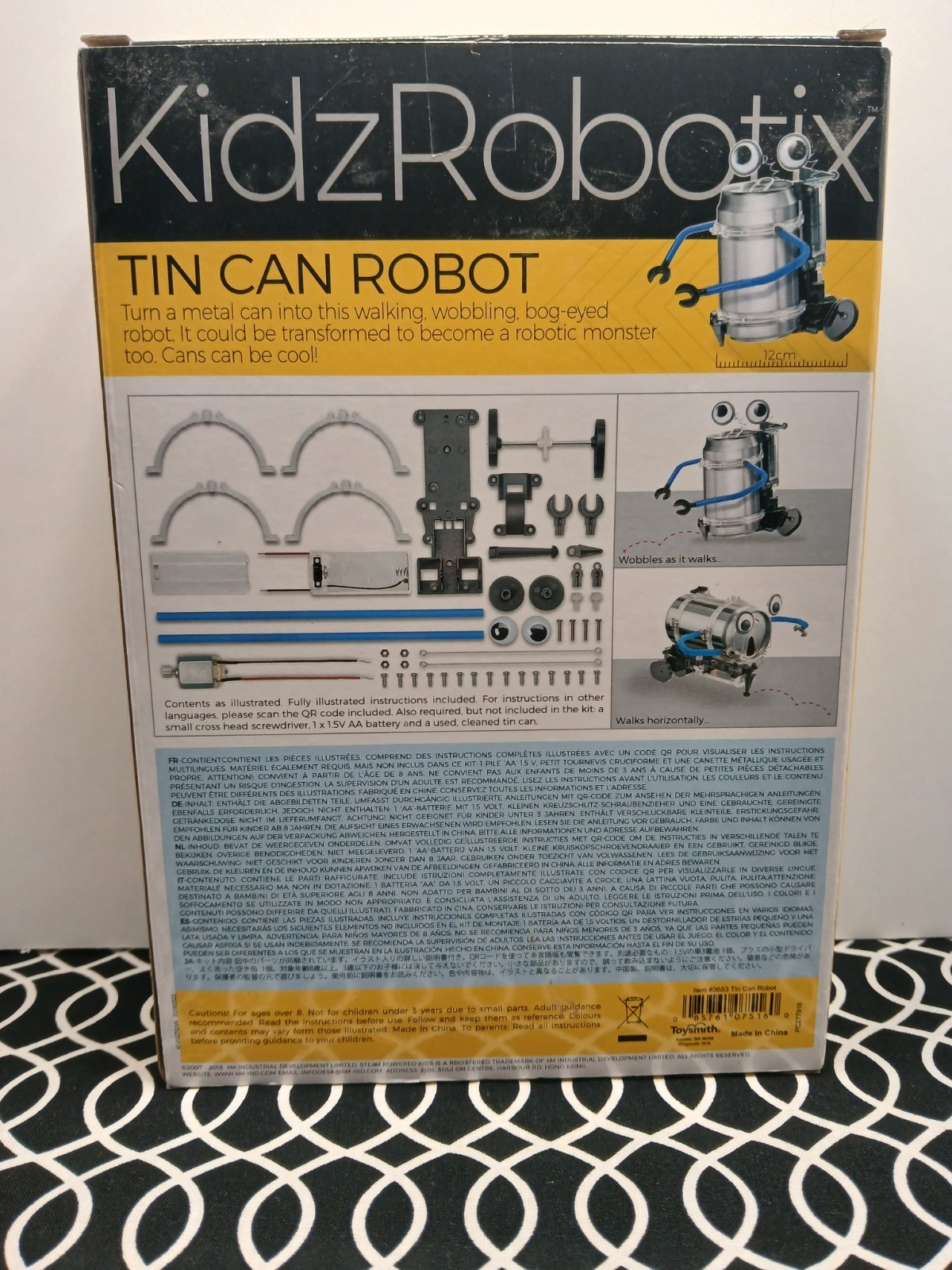 KidzRobotix Robot Kit ~ Tin Can Robot Kit ~ Can Not Included ~ Factory Sealed