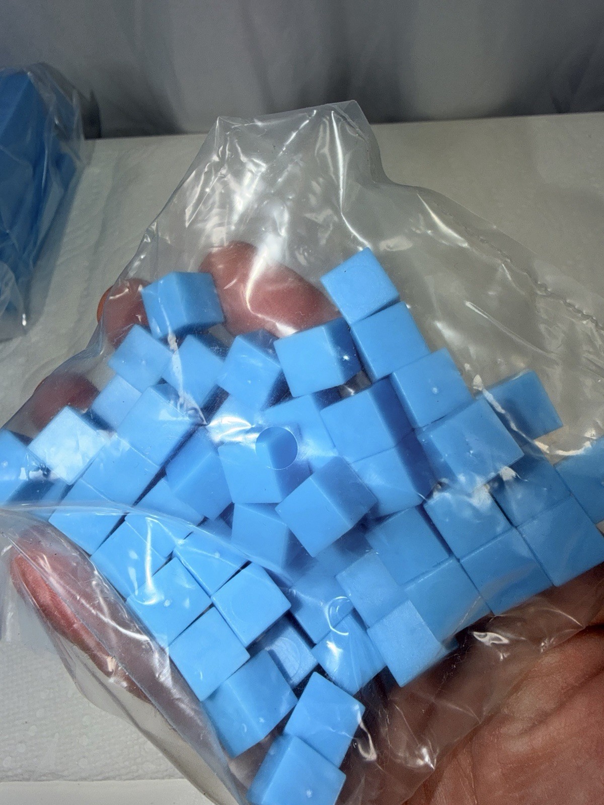 Math Base 10 Counting Blocks Homeschooling Plastic Ones Tens Hundreds