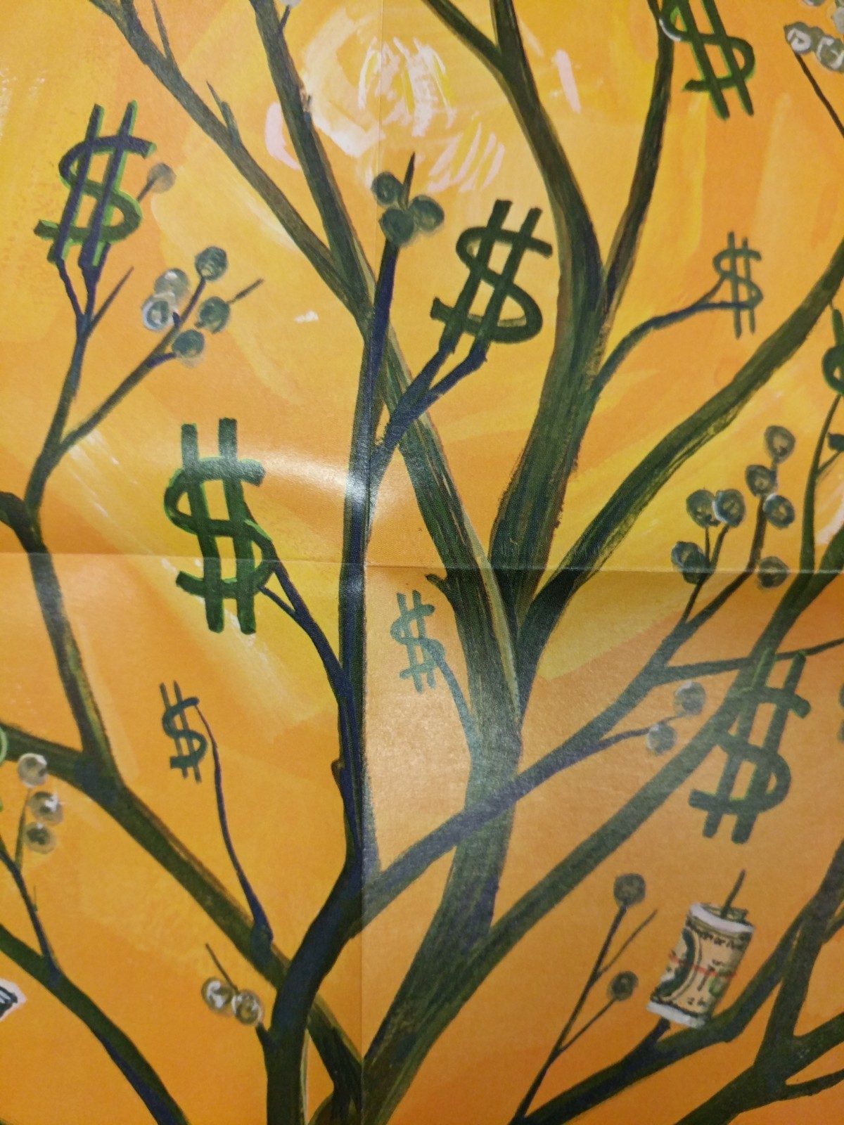 Peabody Myers Vintage Original Money Tree And Art 1967 School 2 Poster Lot #11