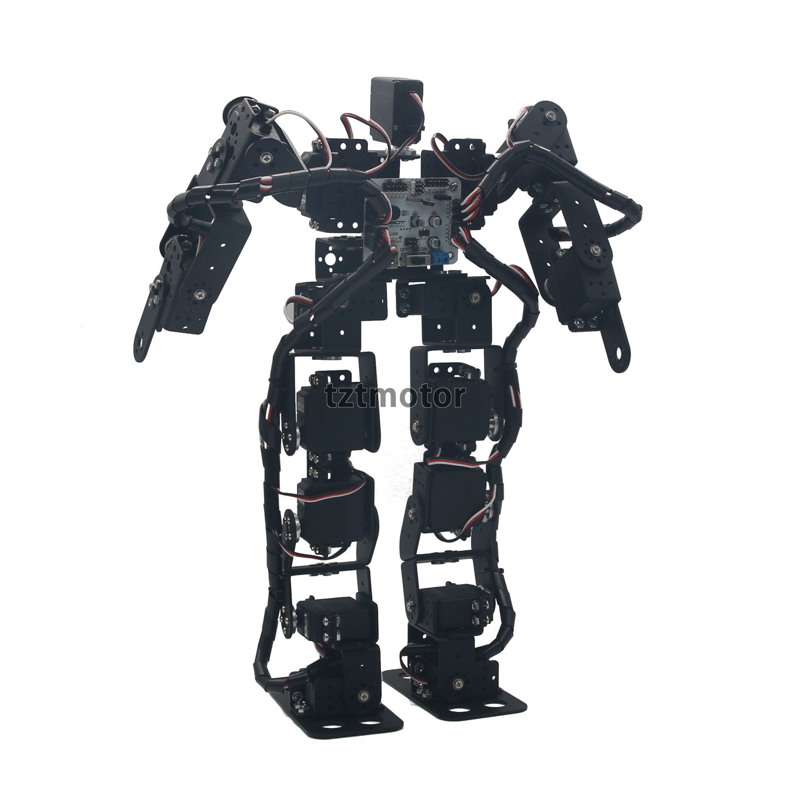 17DOF Biped Robotic Educational Humanoid Robot Kit Servo Bracket Ball Bearing TZ