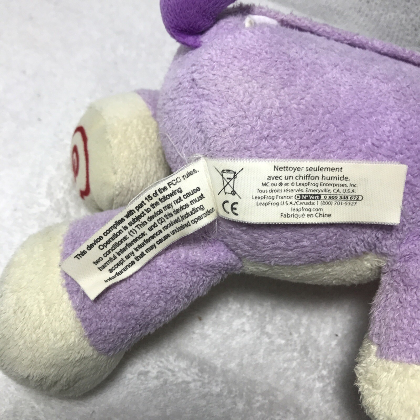 LeapFrog My Pal Violet Purple Plush Dog Talks Music Learning Interactive Toy Fun