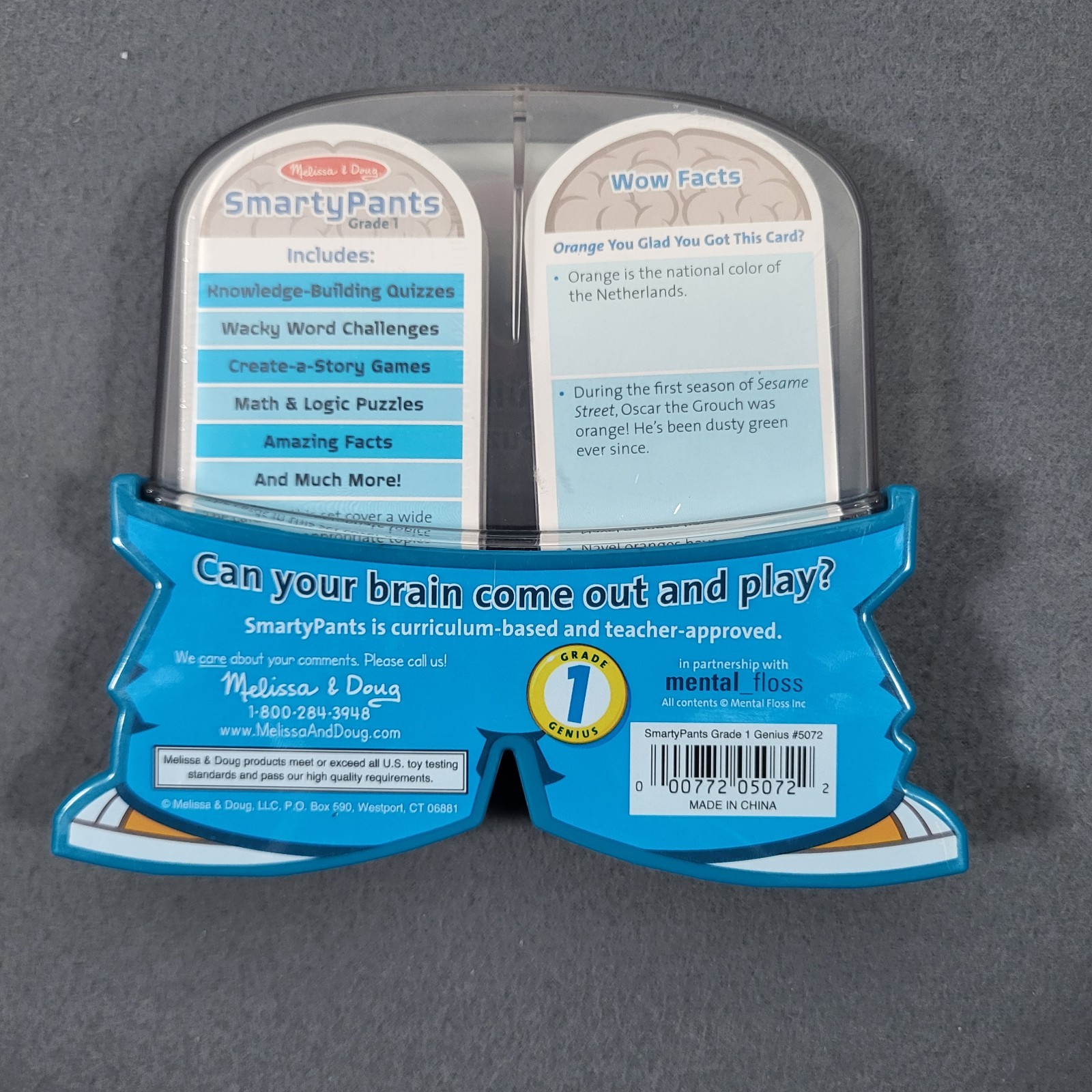 Melissa & Doug Smarty Pants Grade 1 Card Set 120 Brain Building Trivia Cards NEW