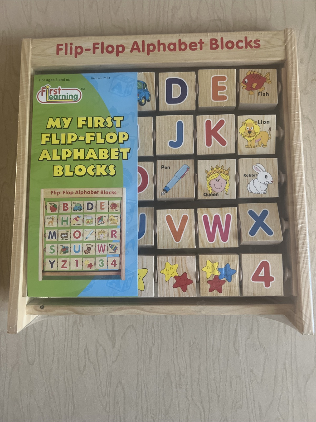 First Learning Flip Flop Alphabet Blocks Educational 3 Years+ 11″X10″