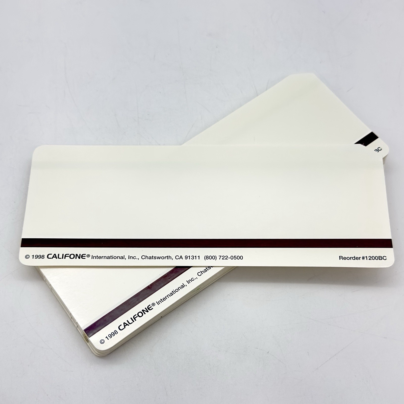 Lot of 30 Blank Califone Card Master Magnetic Strip Cards 1998 Reorder #1200BC