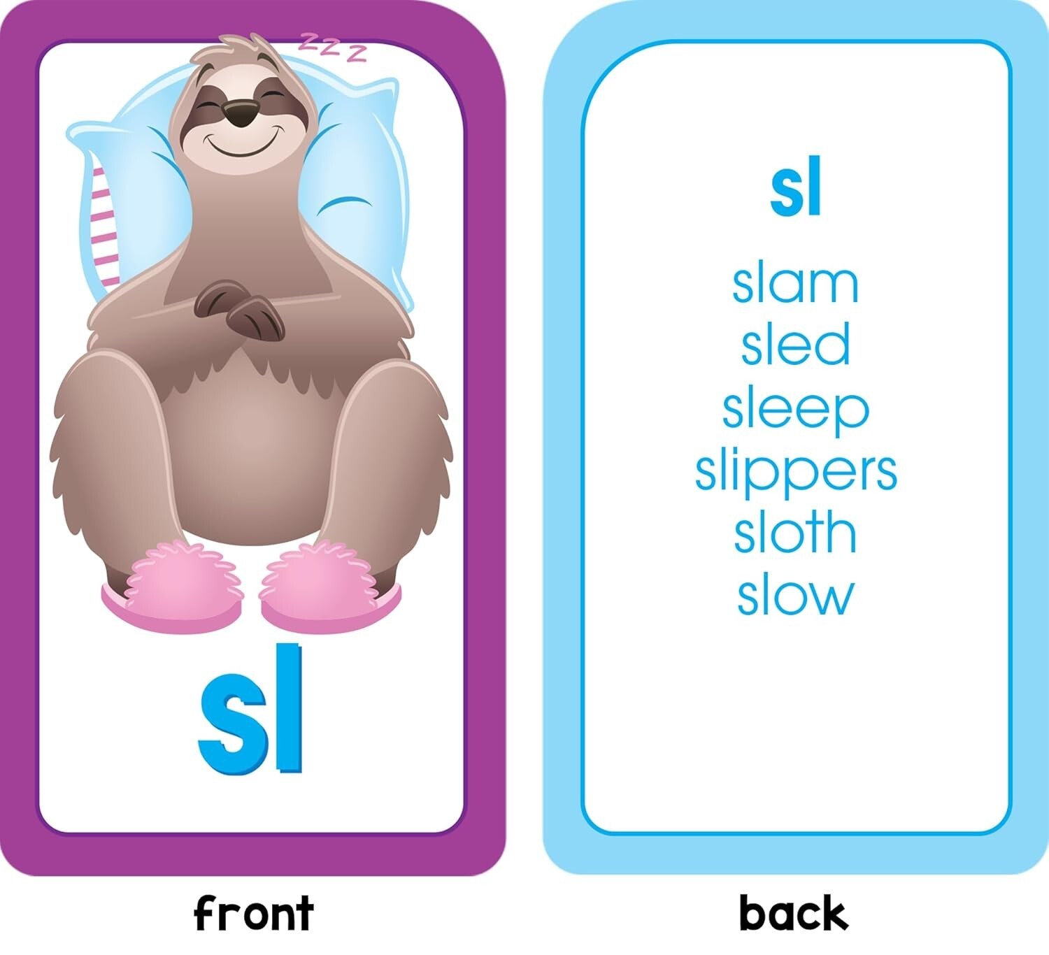 School Zone Phonics Made Easy Flash Cards Early Reading, Short Vowels, Long Vowe
