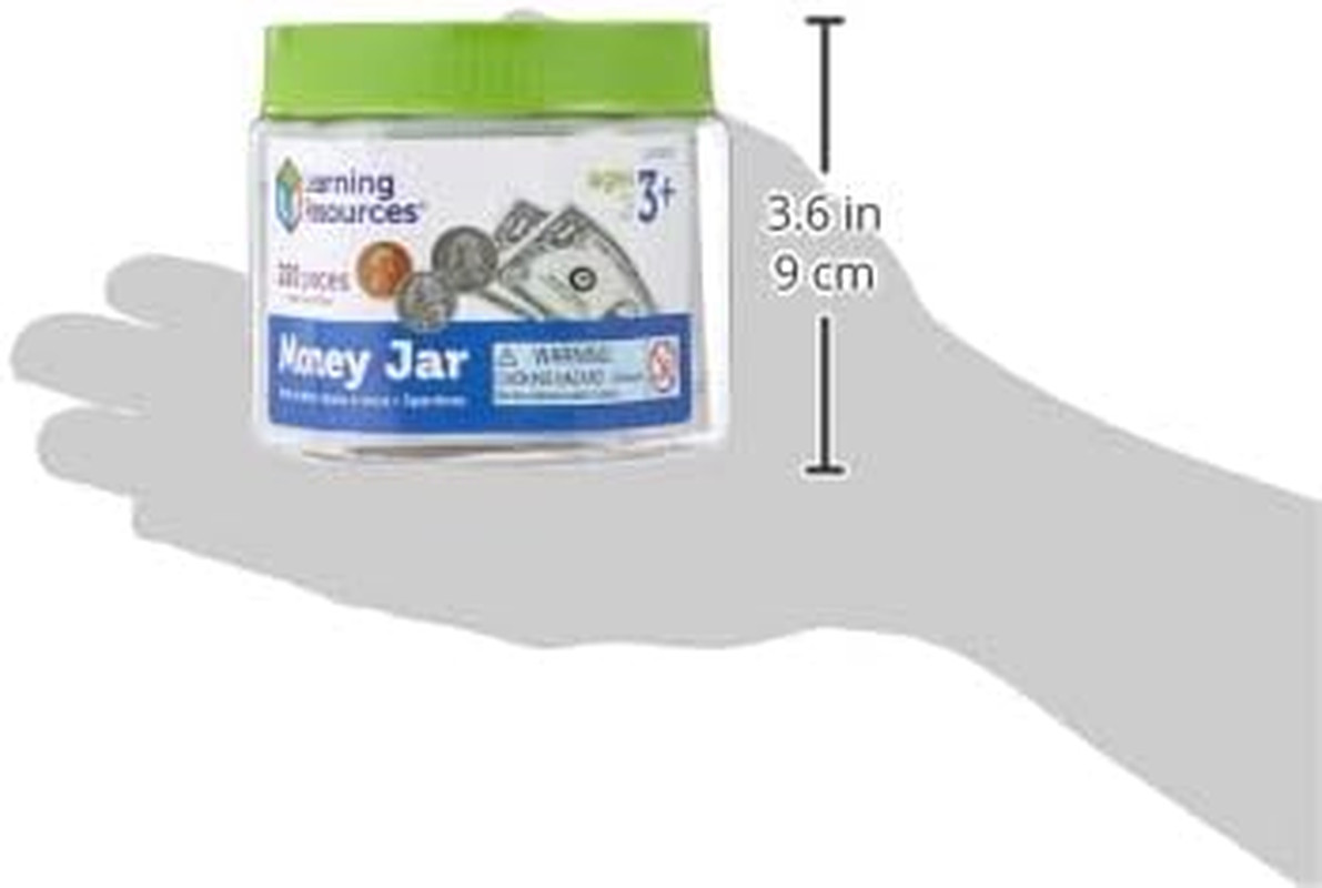 Money Jar, Play Money, Play Money for Kids, Counting, Bills and Coins, Homeschoo