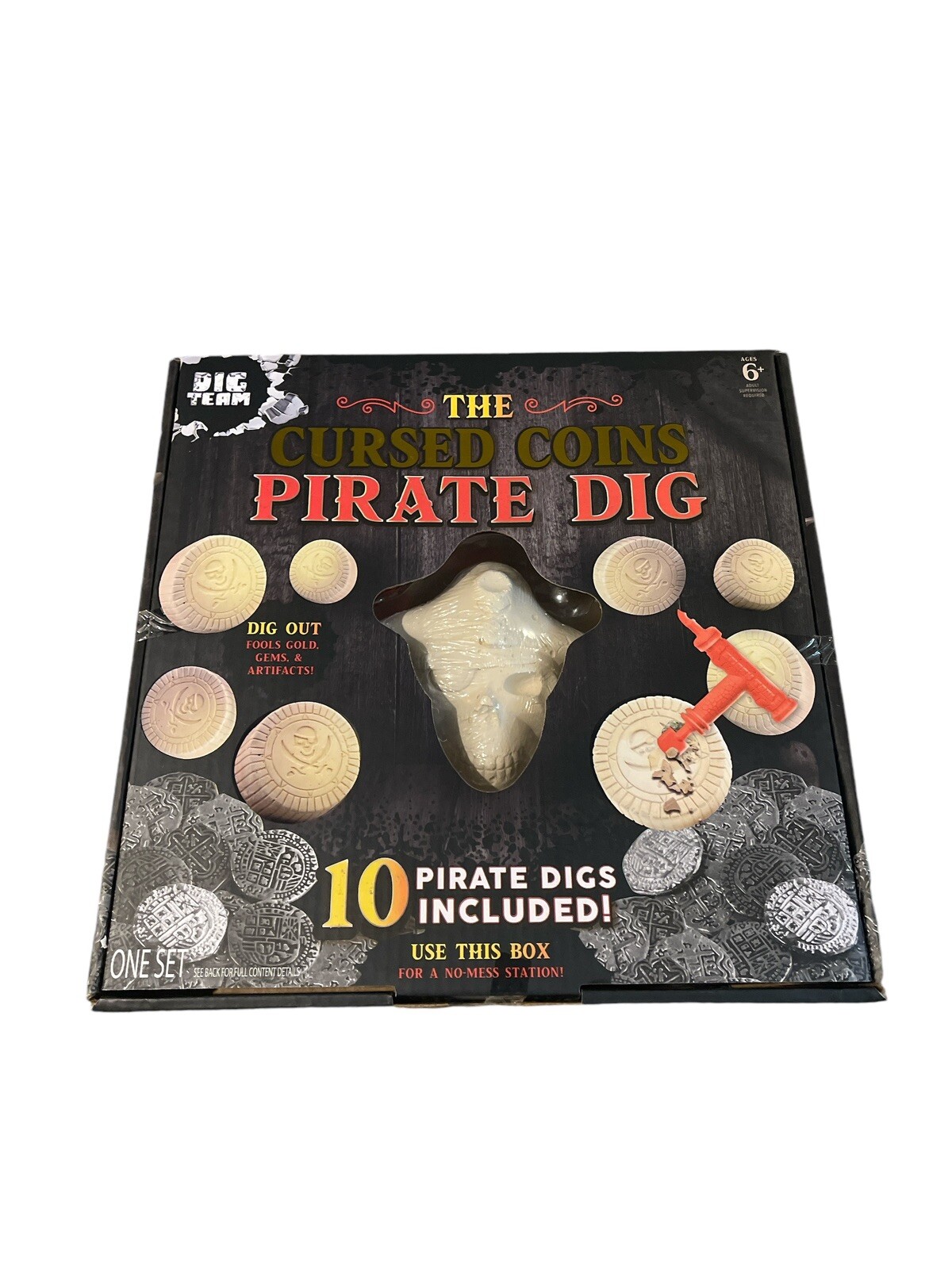 Dig Team, The Cursed Coins Pirate Dig – Fools Gold, Gems, Artifacts, New!