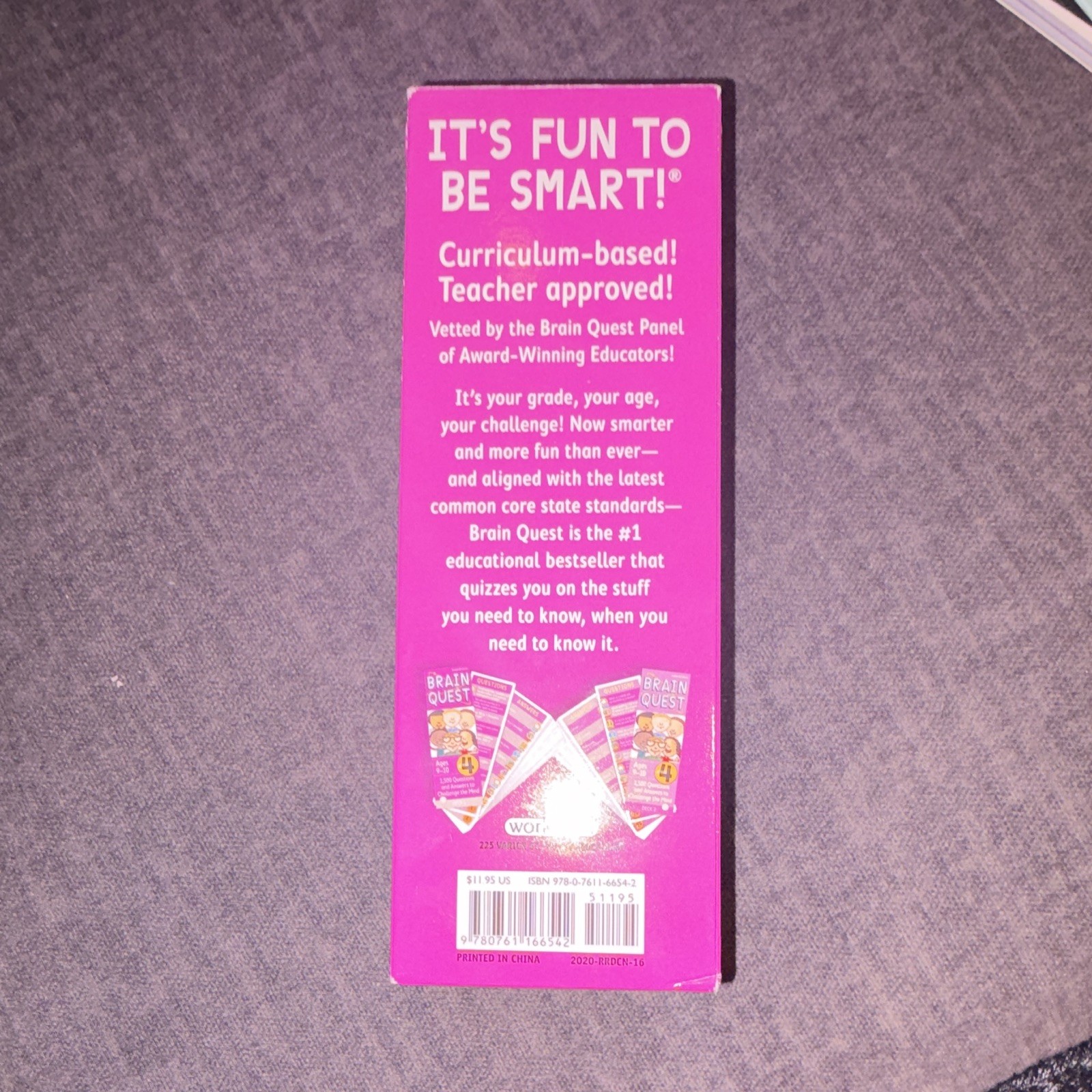 Brain Quest Grade 4 Ages 9-10 Revised 4th Edition Question Cards 2020