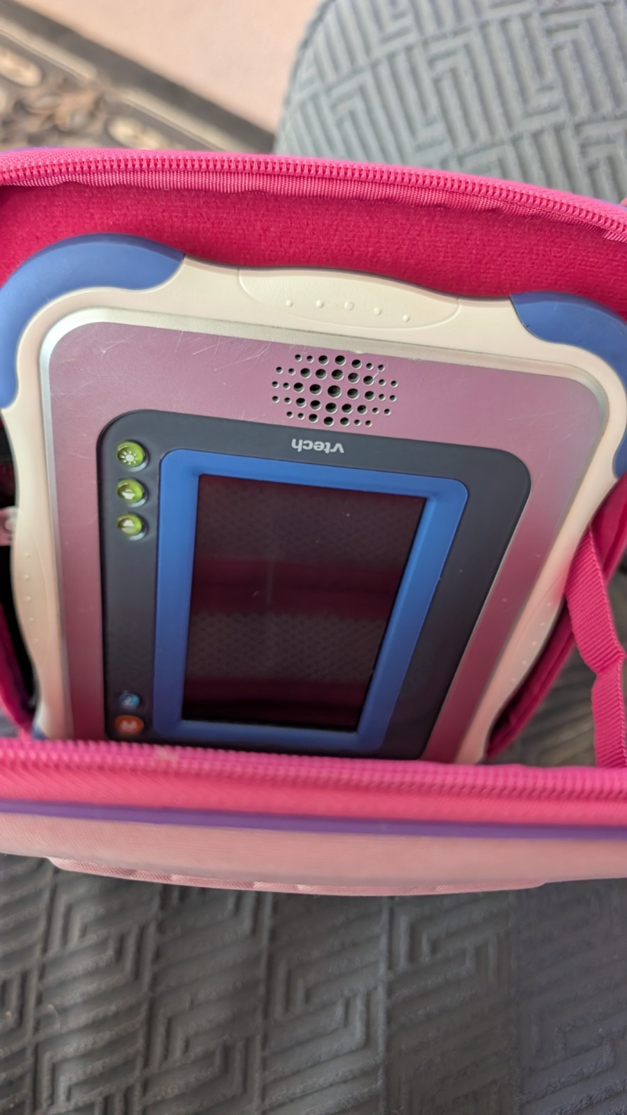 VTech InnoTab learning Tablet TESTED Bundle w/ Case SpongeBob game 4GB SD card