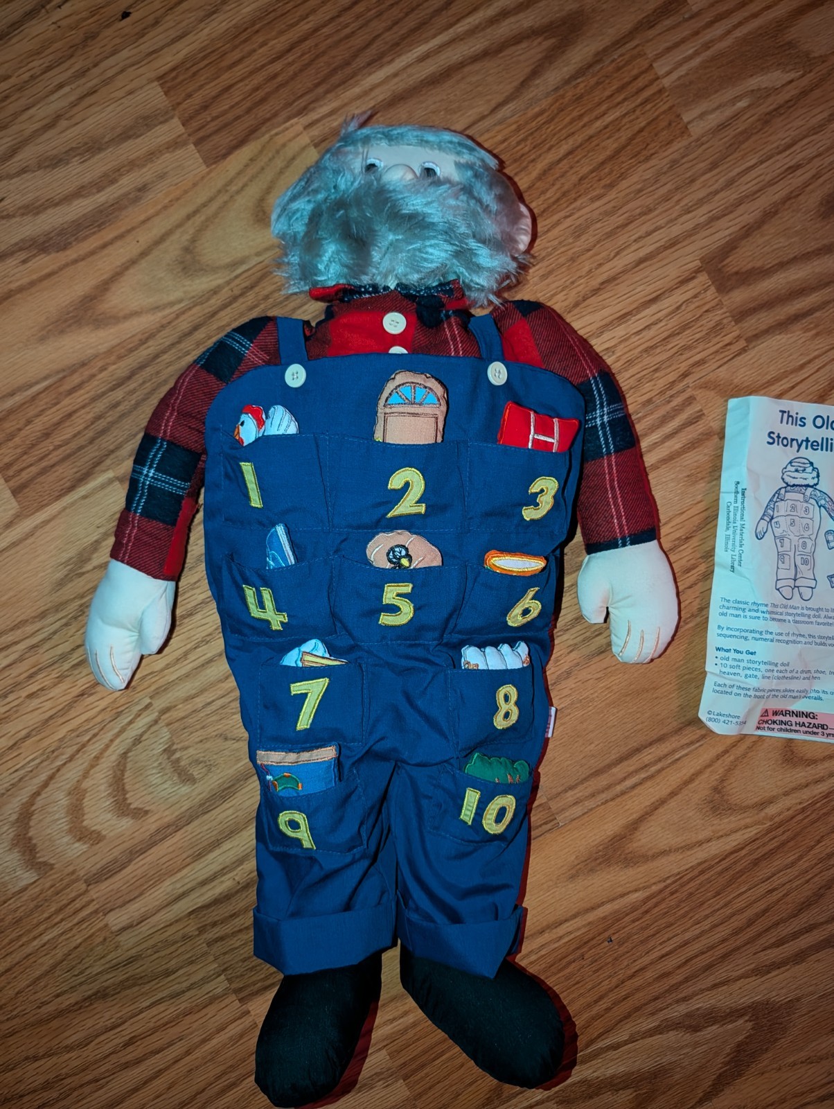 Lakeshore This Old Man Storytelling Doll Complete Set 22” 10 Soft Pieces – Rare!