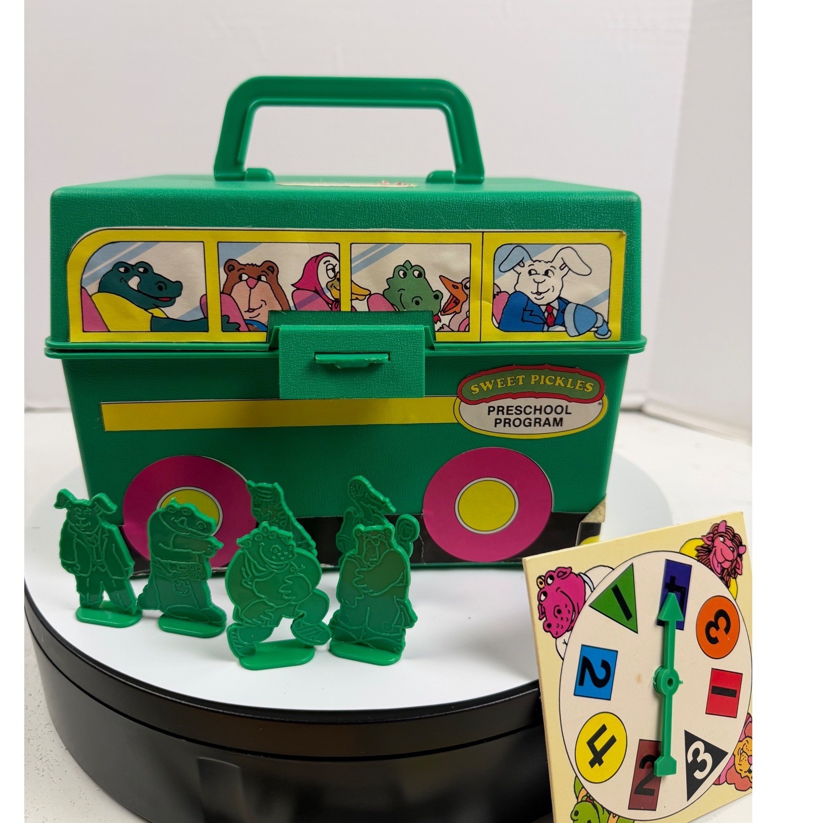 Vintage Sweet Pickles Preschool Program Bus Box Activity Cards ’87 Weekly Reader