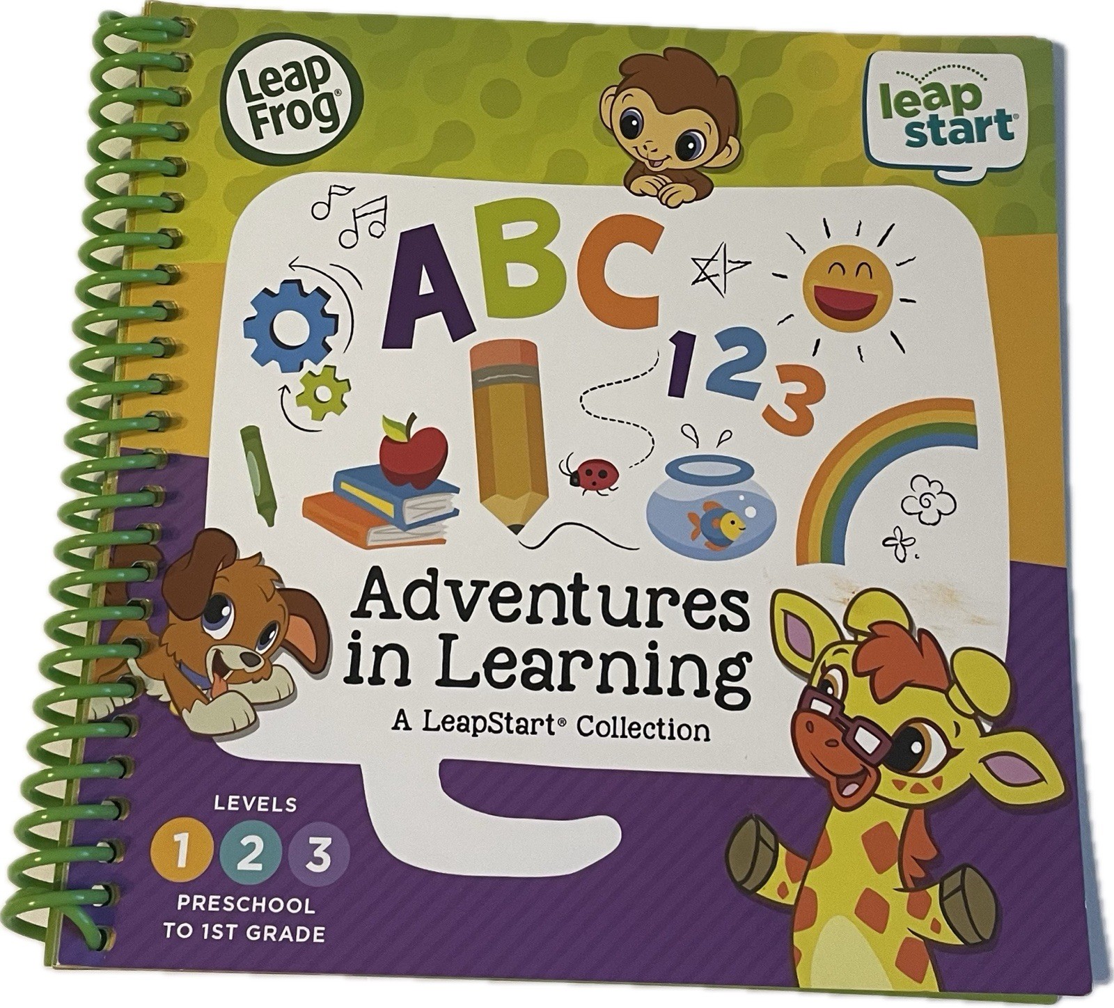 Leap Frog Leap Start Age 2-7 Learning Success Bundle Green Touch & Talk – EUC!