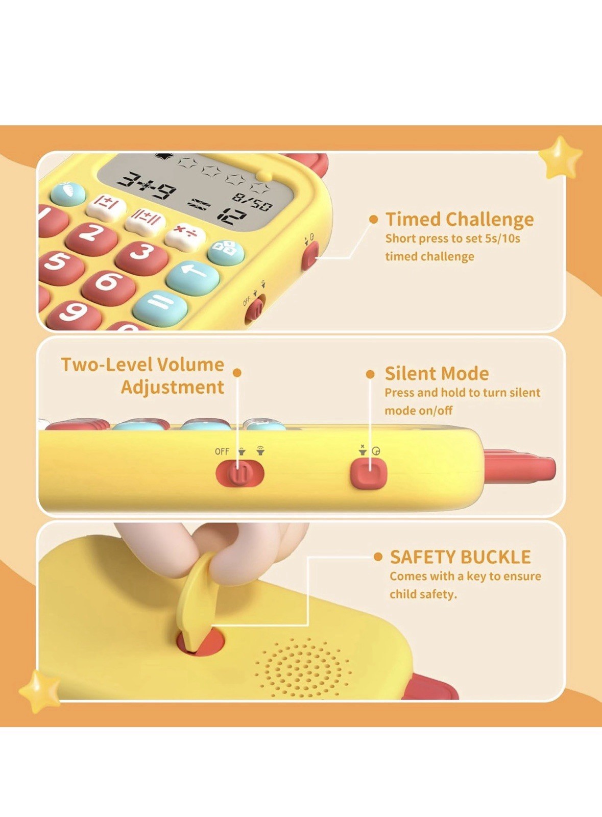 Portable Math Toys for Practicing Addition, Subtraction, Multiplication and Divi