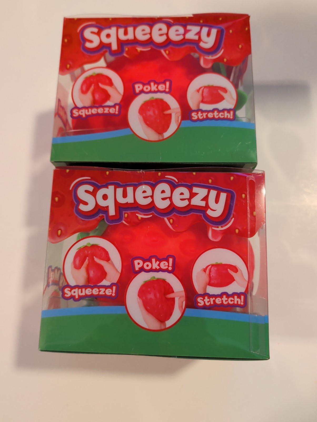 Sunny Days Jumbo Squeezy Strawberry New Sealed X2 Jumbo Squeezy Duck x1 New