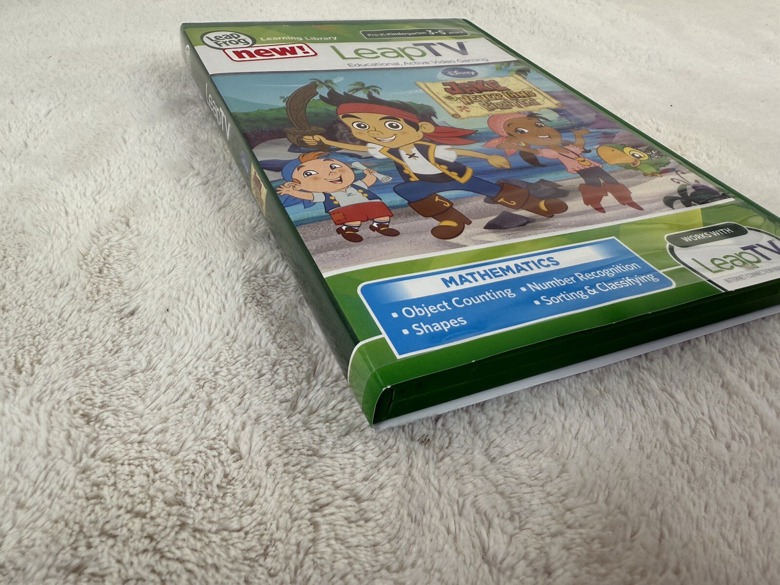 Leap Frog Learning Game Jake & The Neverland Pirates Age 3-5 LeapTV Mathematics