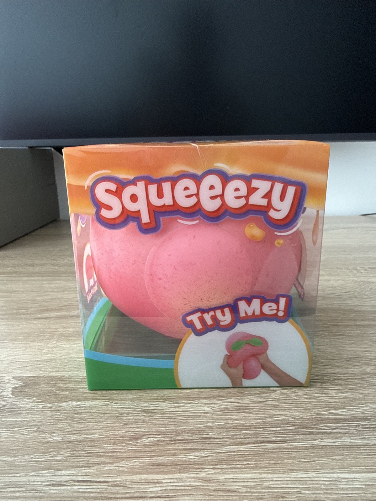 Sunny Days Jumbo Squeezy Peach Squishy Toy Stress Relief Sensory Fidget NEW