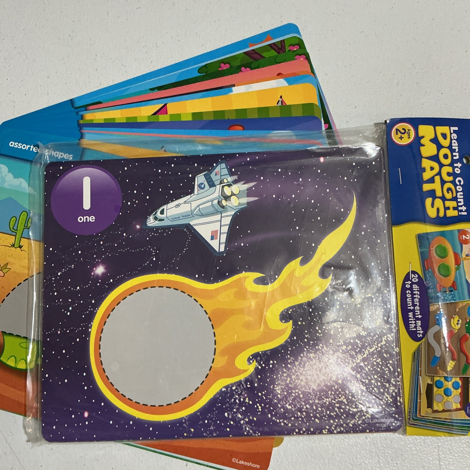 Lakeshore Learning Dough Mats Learn To Count & Shapes Lot