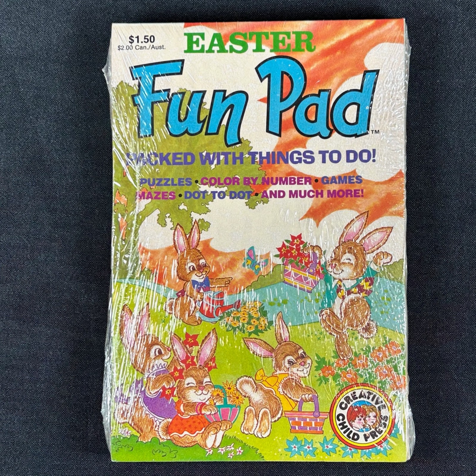 2 Pack (sealed) Easter Fun Pad Creative Child Press Activity Books Vintage NOS