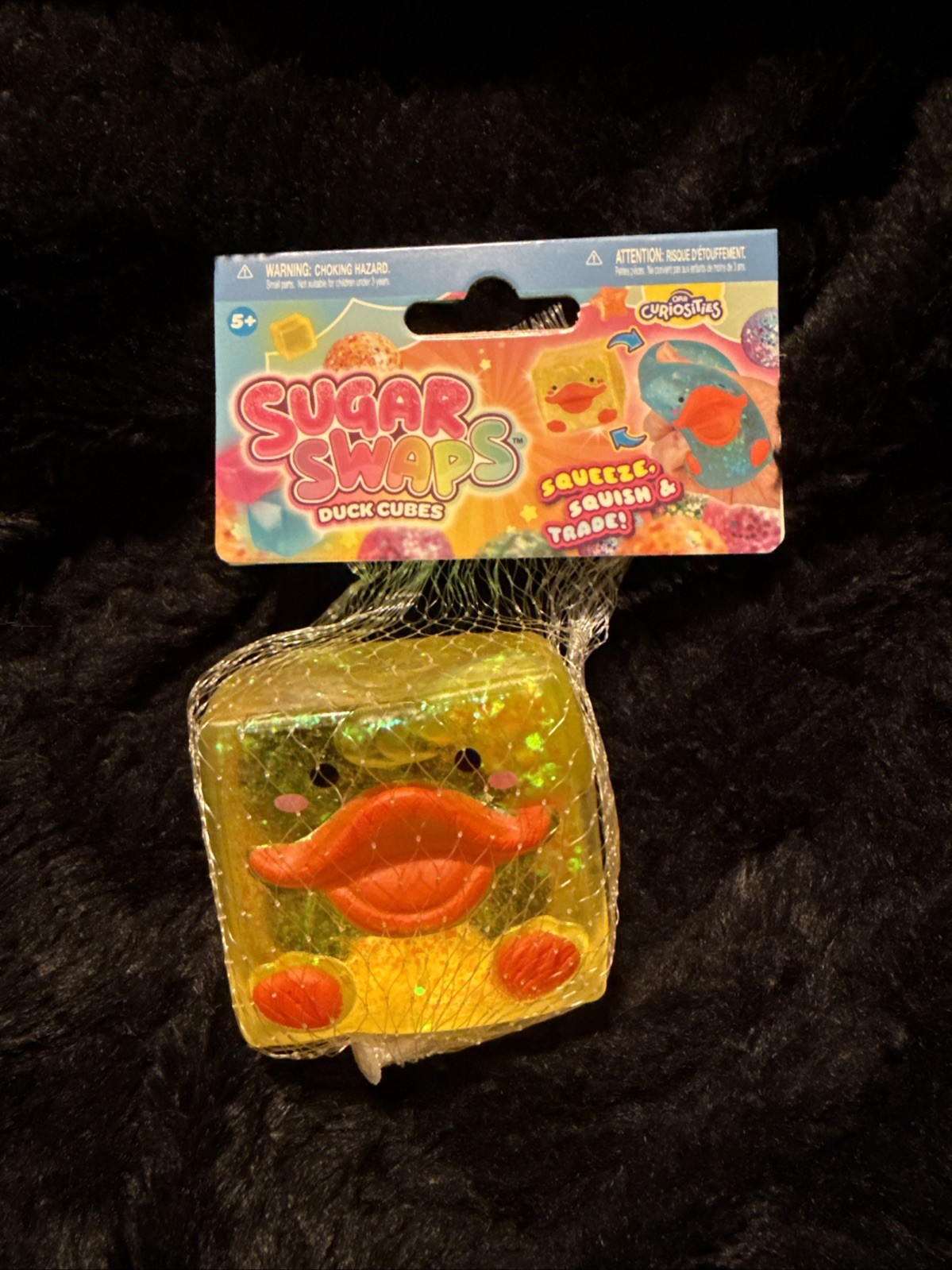 ORB Sugar Swaps Yellow Duck Cubes Squeeze Squish & Trade Squishy Toy Like Needoh