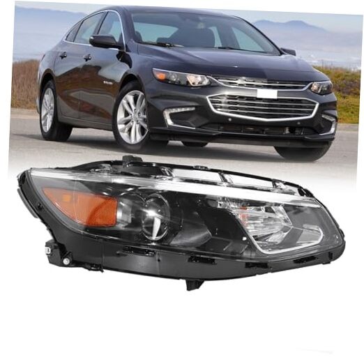 2016 2017 2018 Malibu Headlights RH,Headlight Assembly Compatible with Chevy