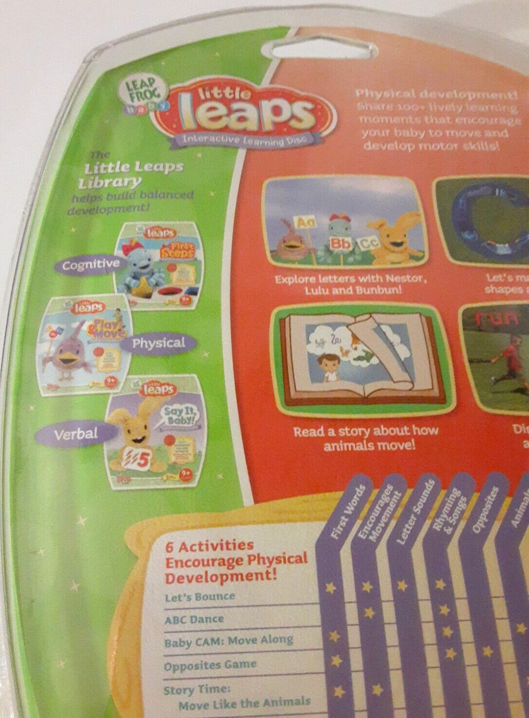 Leap Frog Baby Little Leaps Play & Move Learning Alphabet Opposites Motor Skills
