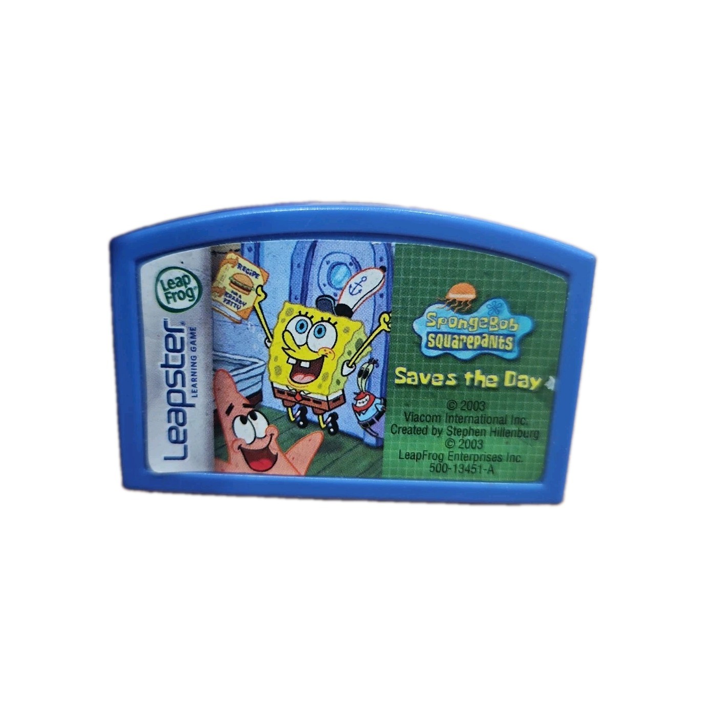 Leap Frog Leapster SpongeBob Squarepants Saves the Day Game Cartridge K – 1st Gr