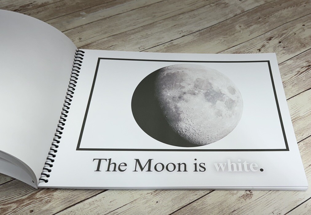 White | Ghostly White | LEARNING COLORS | Spiral Bound Picture Book