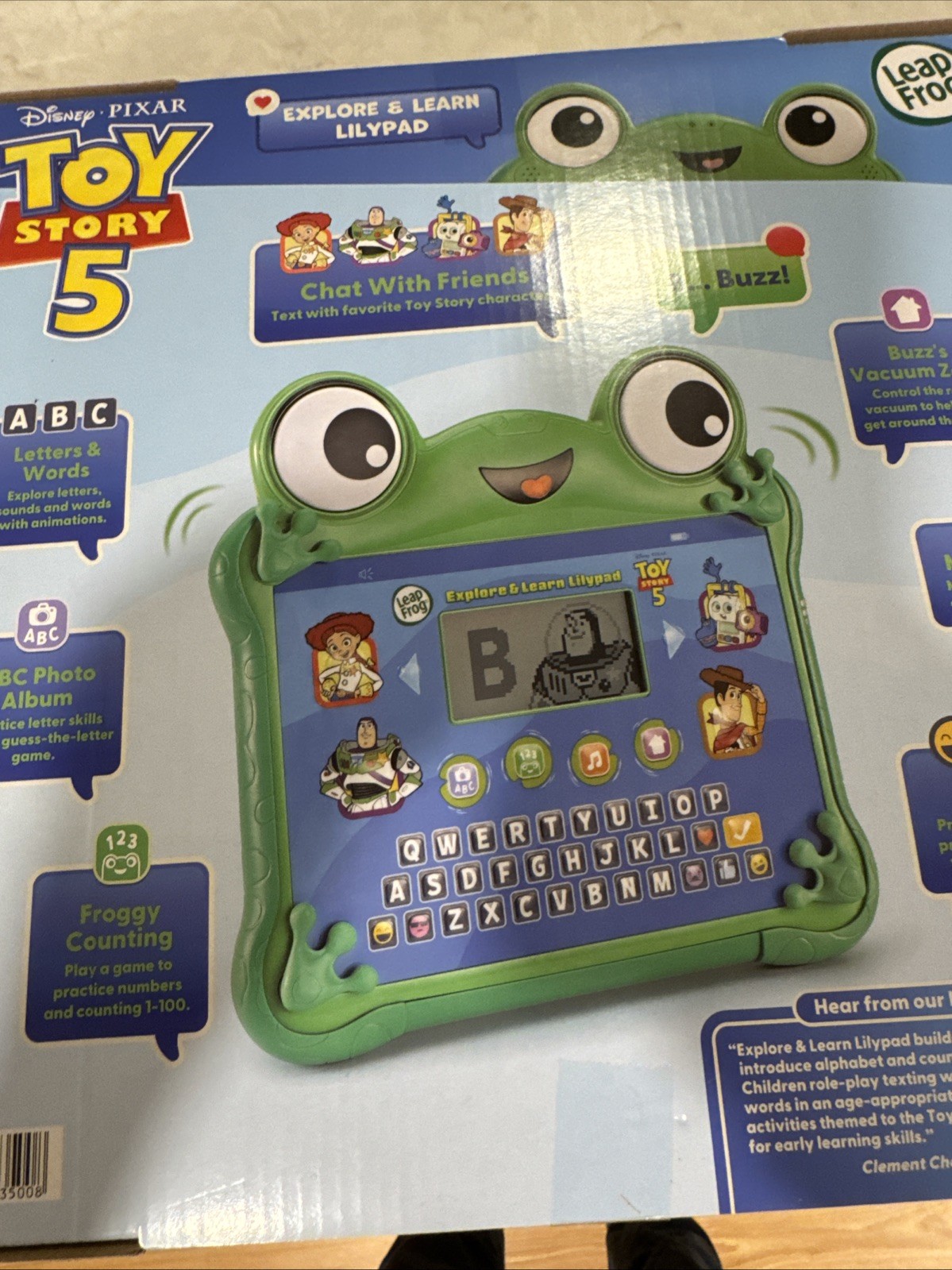 Disney Pixar Toy Story 5 – LeapFrog Explore and Learn Lilypad Toy – Free Ship