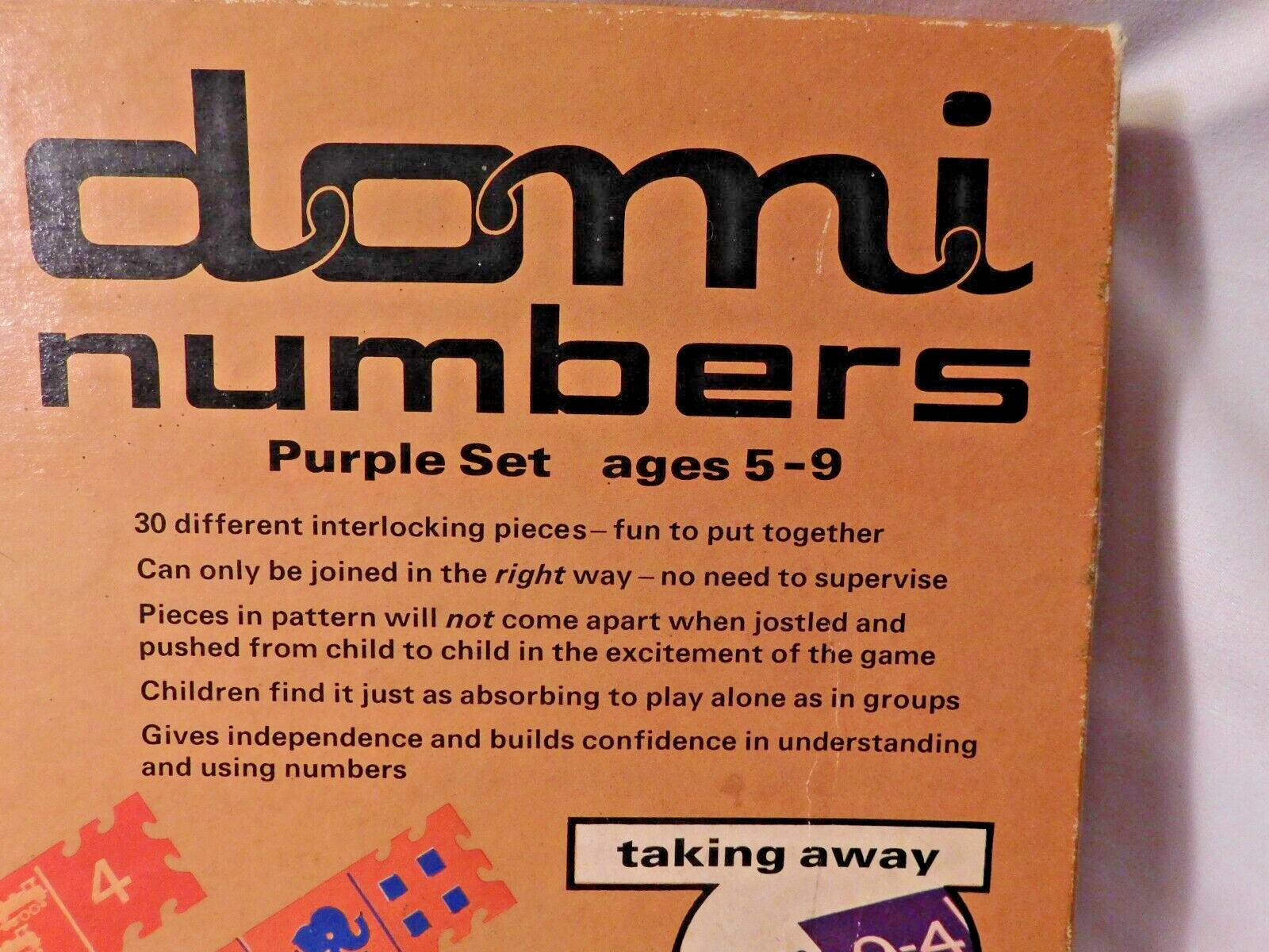 Vintage Condor Domi Numbers Math Educational Game 1960’s
