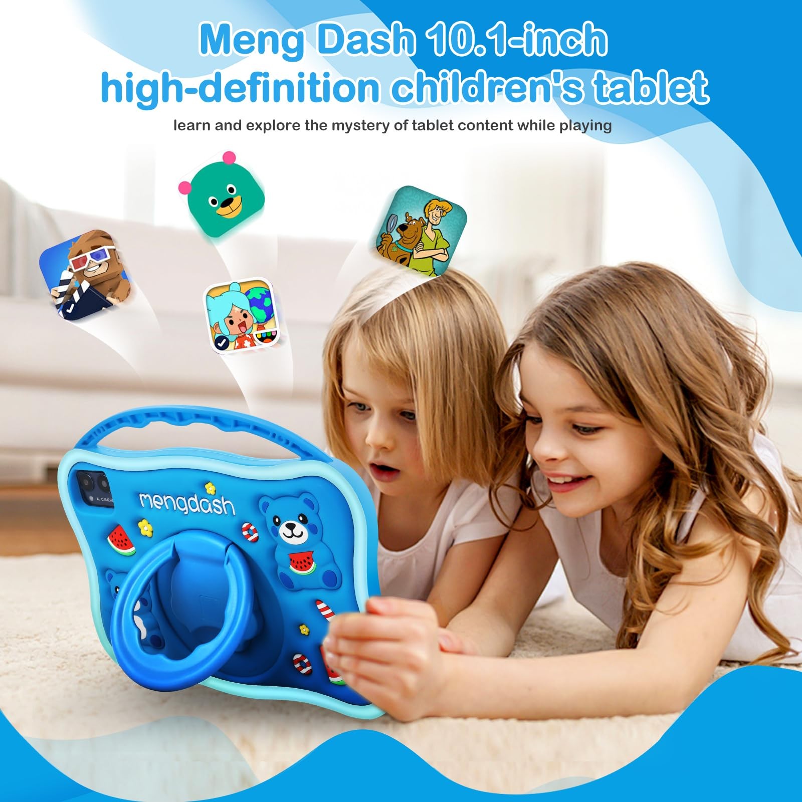, 10.1 inch for 3-10, Educational Learning Android 14, 8（4+4） GB RAM+64GB ROM…