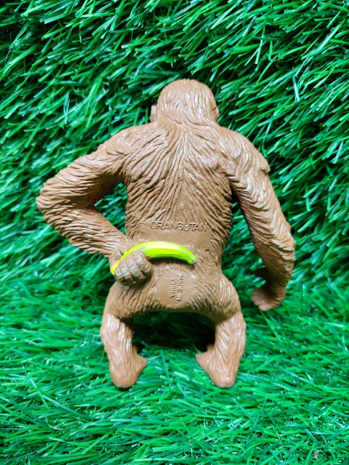 5″ Realistic Rubber Primate Replica – Female Orangutan by Mamejo Nature