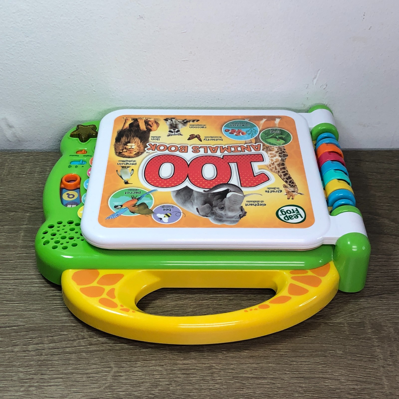 Leap Frog 100 Animals Book English Spanish Electronic Learning Toy 2020 Works 8″